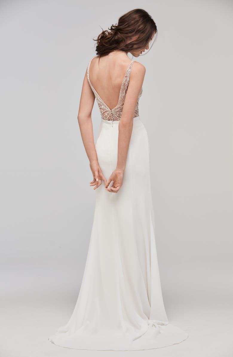 Willowby Cielo Flutter Faux Wrap Skirt, Alternate, color, 