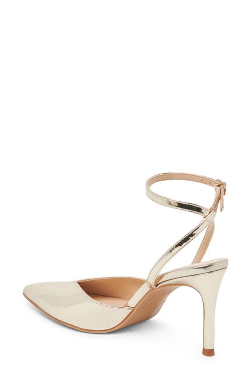 Dolce Vita Keisha Ankle Strap Pump In Light Gold Specchio Stella