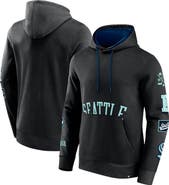 FANATICS Men's Fanatics Branded Black Seattle Kraken Wild Winner Fleece Pullover Hoodie