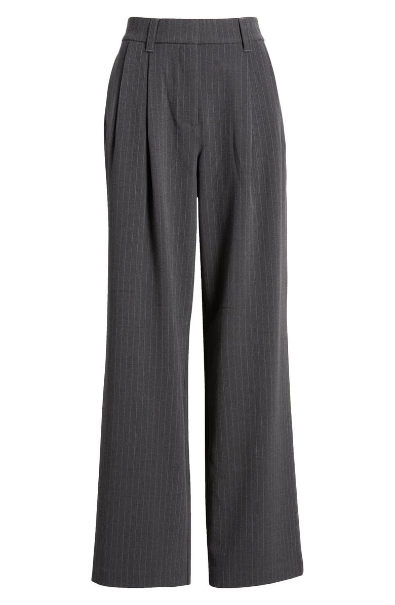 Wit & Wisdom 'Ab'Solution Pinstripe Ultra Skyrise Wide Leg Pants, Alternate, color,