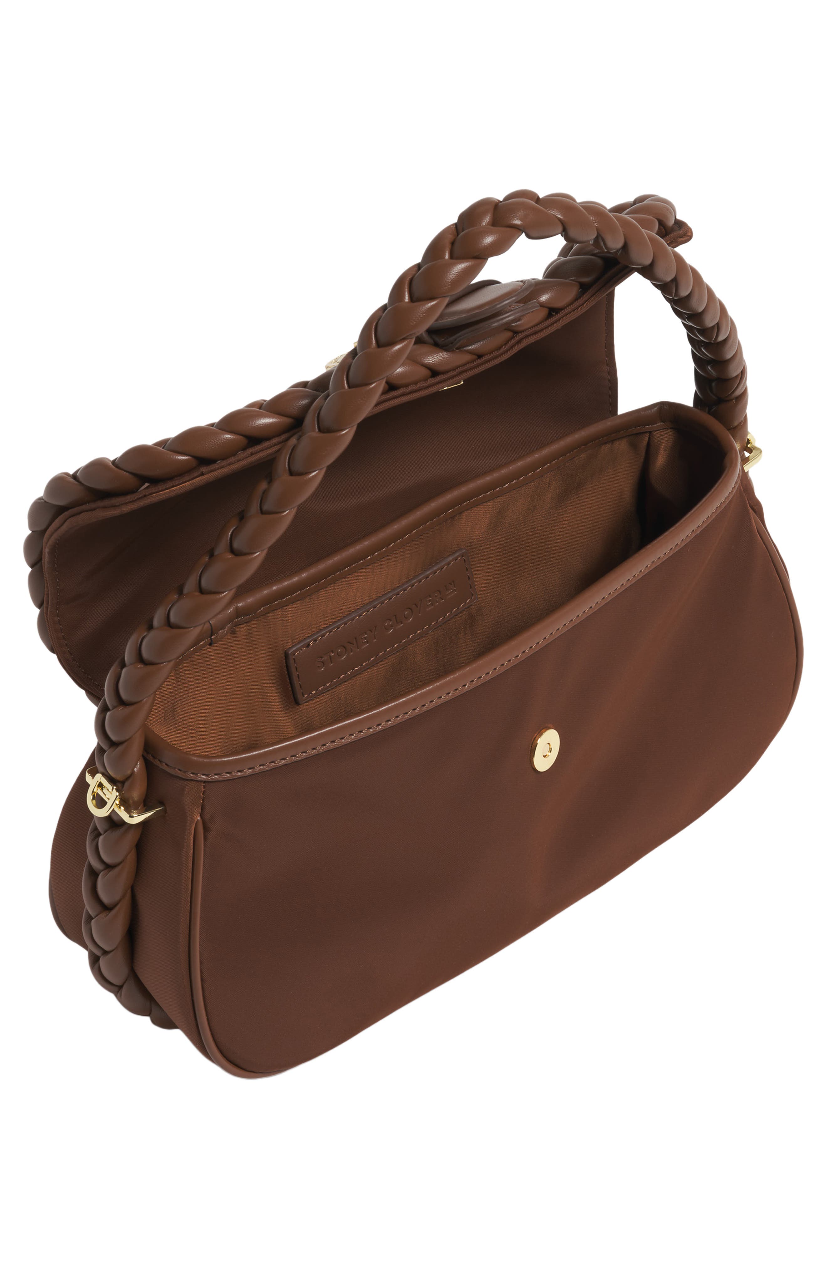 Stoney Clover Lane Belted Nylon Shoulder Bag, Alternate, color, Espresso