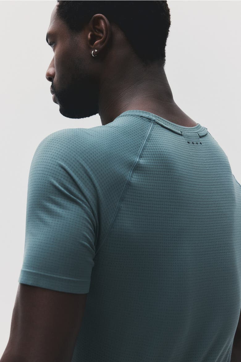 Muscle Fit Sports T-shirt With Drymove, Alternate, color, Dusty green