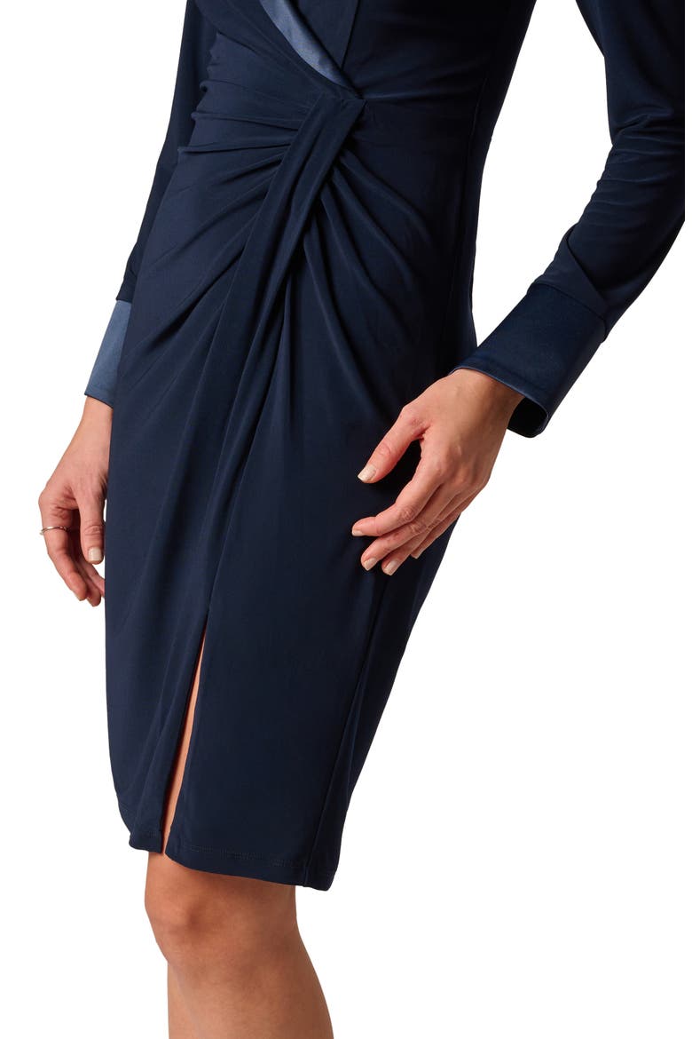 Floral Long Sleeve Fit & Flare Minidress, Alternate, color, MIDNIGHT