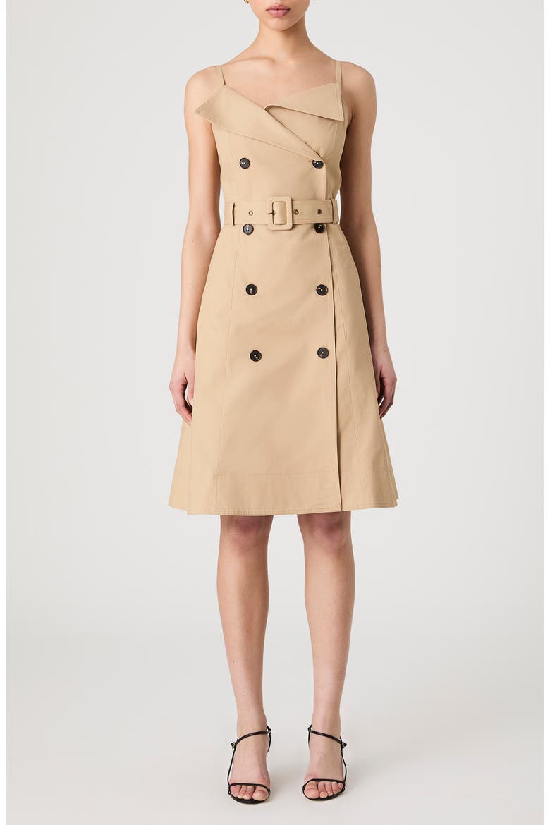 Belted Trench Dress, Main, color, KHAKI