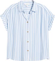 beachlunchlounge Darby Short Sleeve Button-Up Shirt