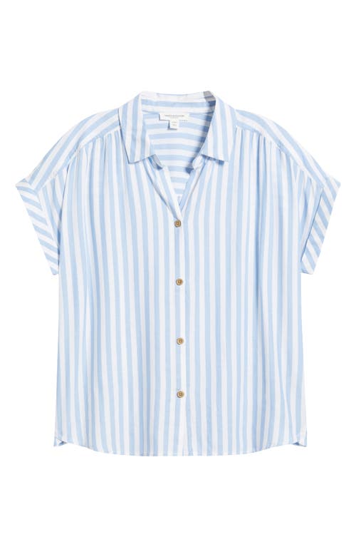 BEACHLUNCHLOUNGE BEACHLUNCHLOUNGE DARBY SHORT SLEEVE BUTTON-UP SHIRT