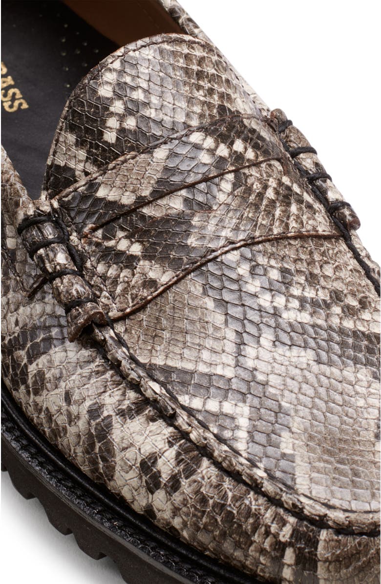 G.H.BASS Larson Snakeskin Embossed Penny Loafer, Alternate, color,
