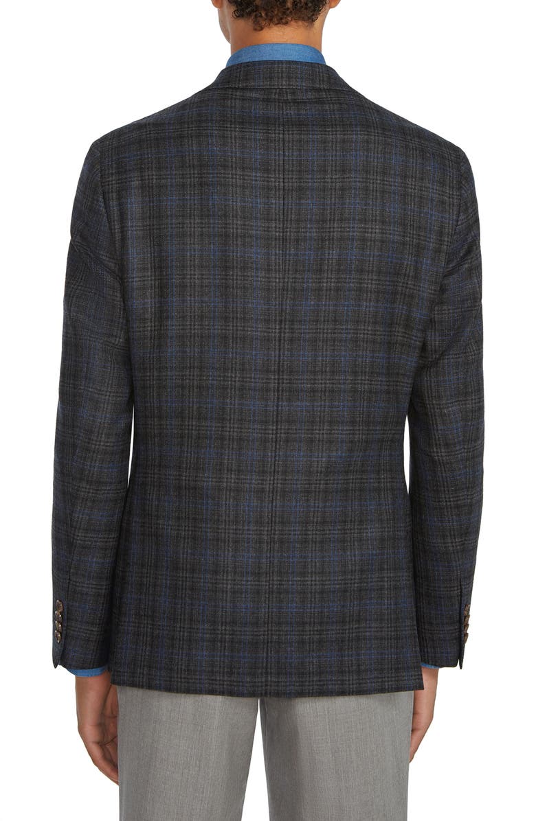 Jack Victor Midland Unconstructed Plaid Wool Sport Coat, Alternate, color, 