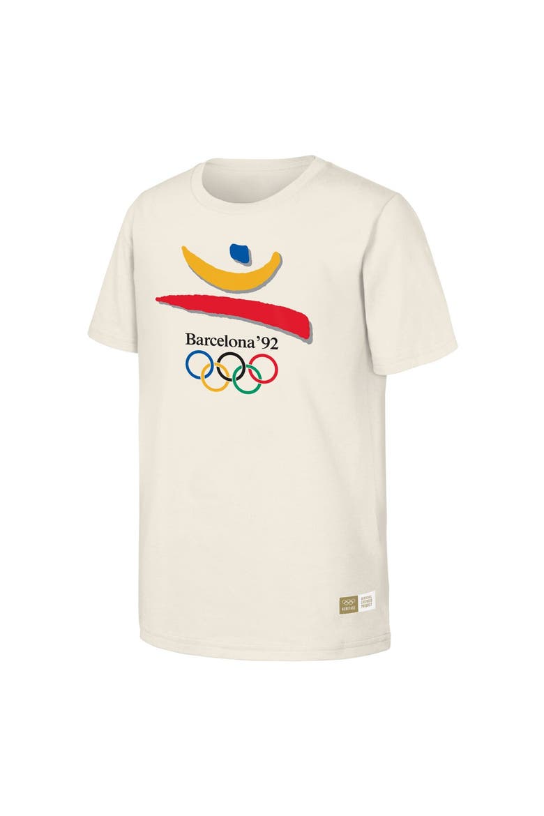 Men's  Natural 1992 Barcelona Games Olympic Heritage T-Shirt, Alternate, color, Natural