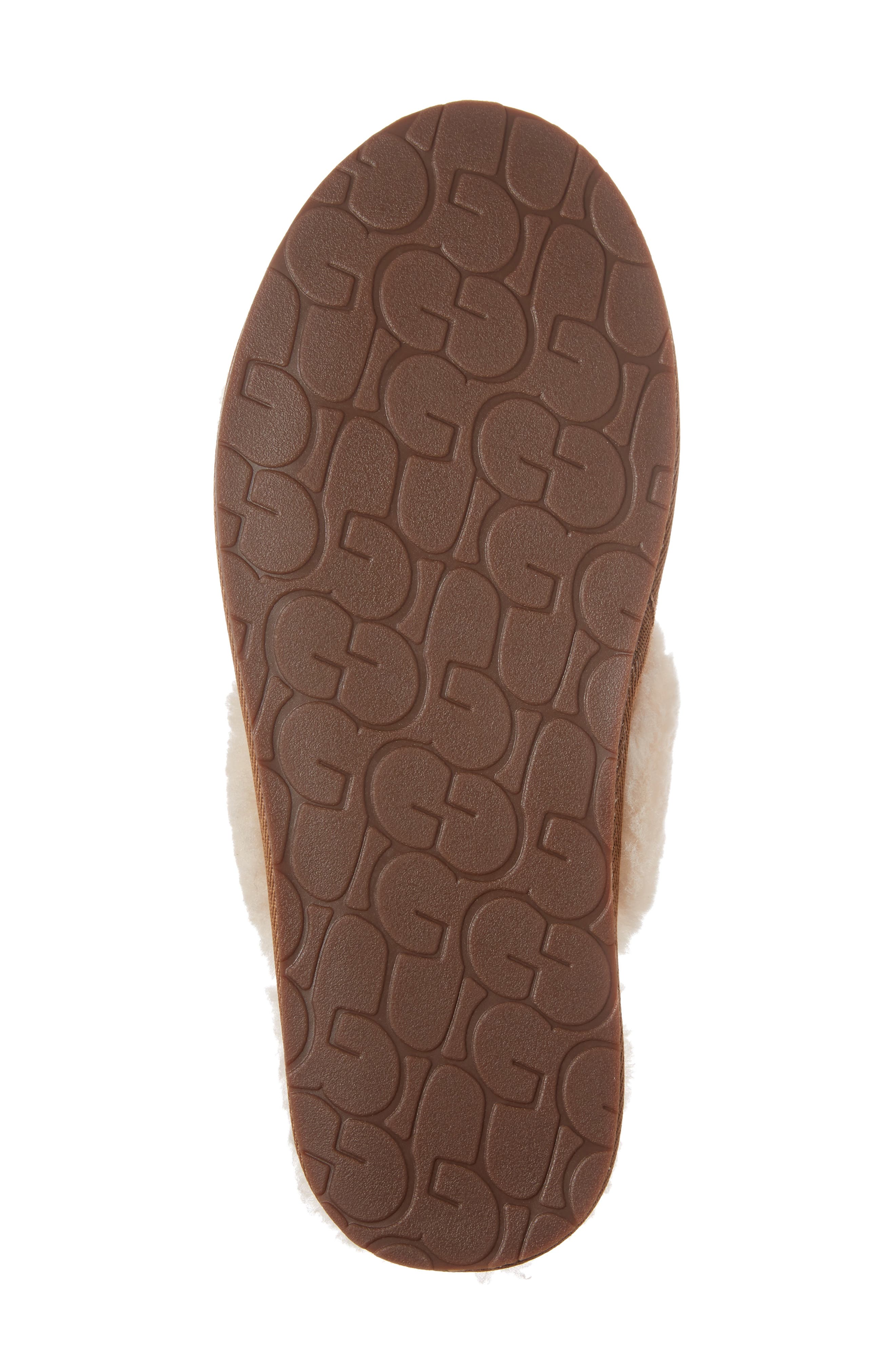 Hafnier Genuine Shearling Slipper, Alternate, color, CHESTNUT SUEDE