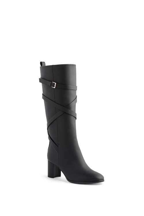 Neil J. Rodgers Linda Strappy Boot In Black Nappa