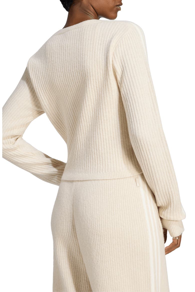 x Jennie Rib Surplice Cardigan, Alternate, color, CLEAR BROWN