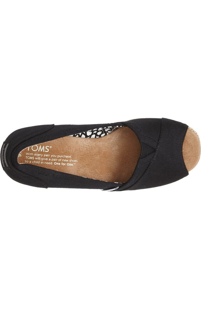 TOMS 'Calypso' Canvas Wedge, Alternate, color,