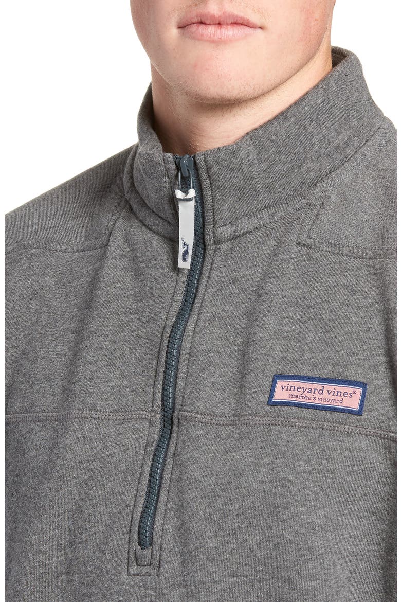 Collegiate Half Zip Pullover, Alternate, color, CHARCOAL