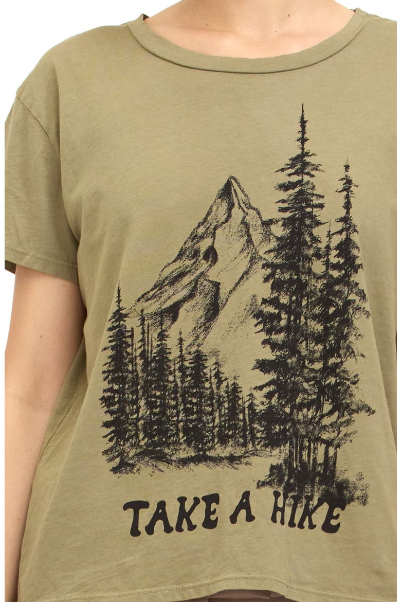 Take a Hike Cotton Graphic T-Shirt, Alternate, color, OLIVE