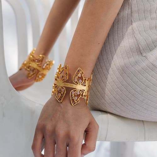 Dhwani Bhansal Sama Bracelet In Gold Plated