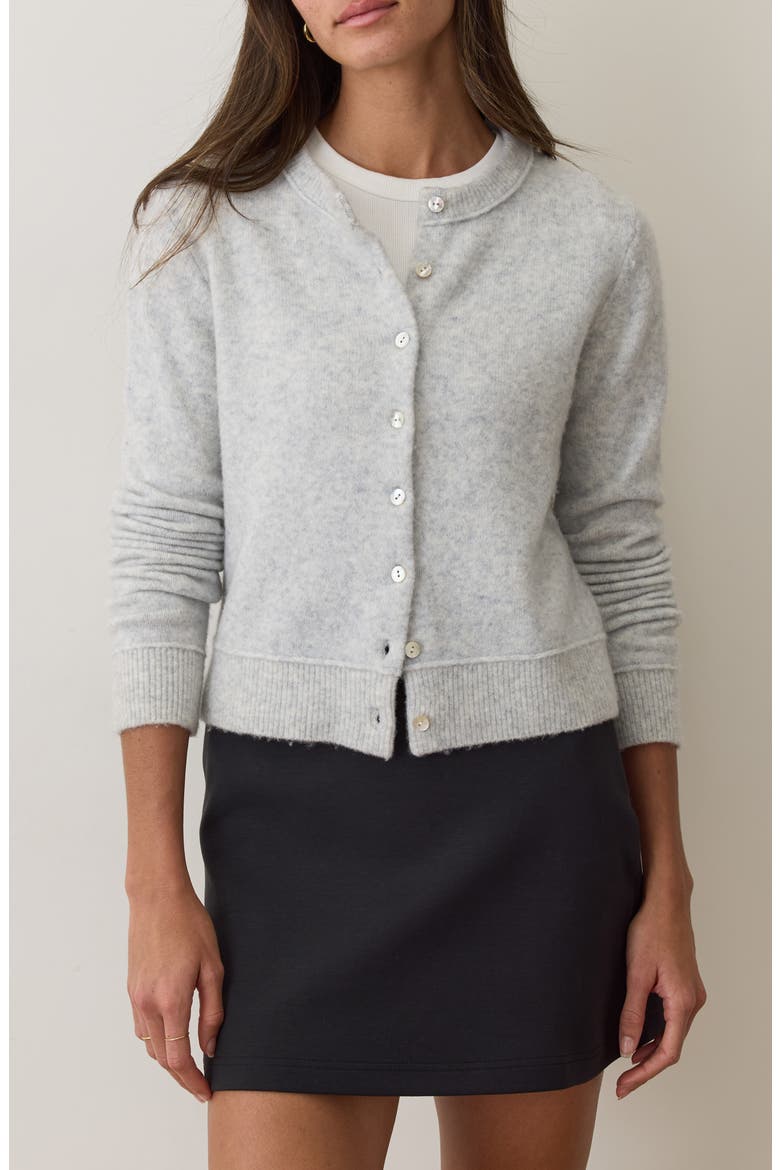 Sausalito Merino Wool Blend Cardigan, Main, color, MIST