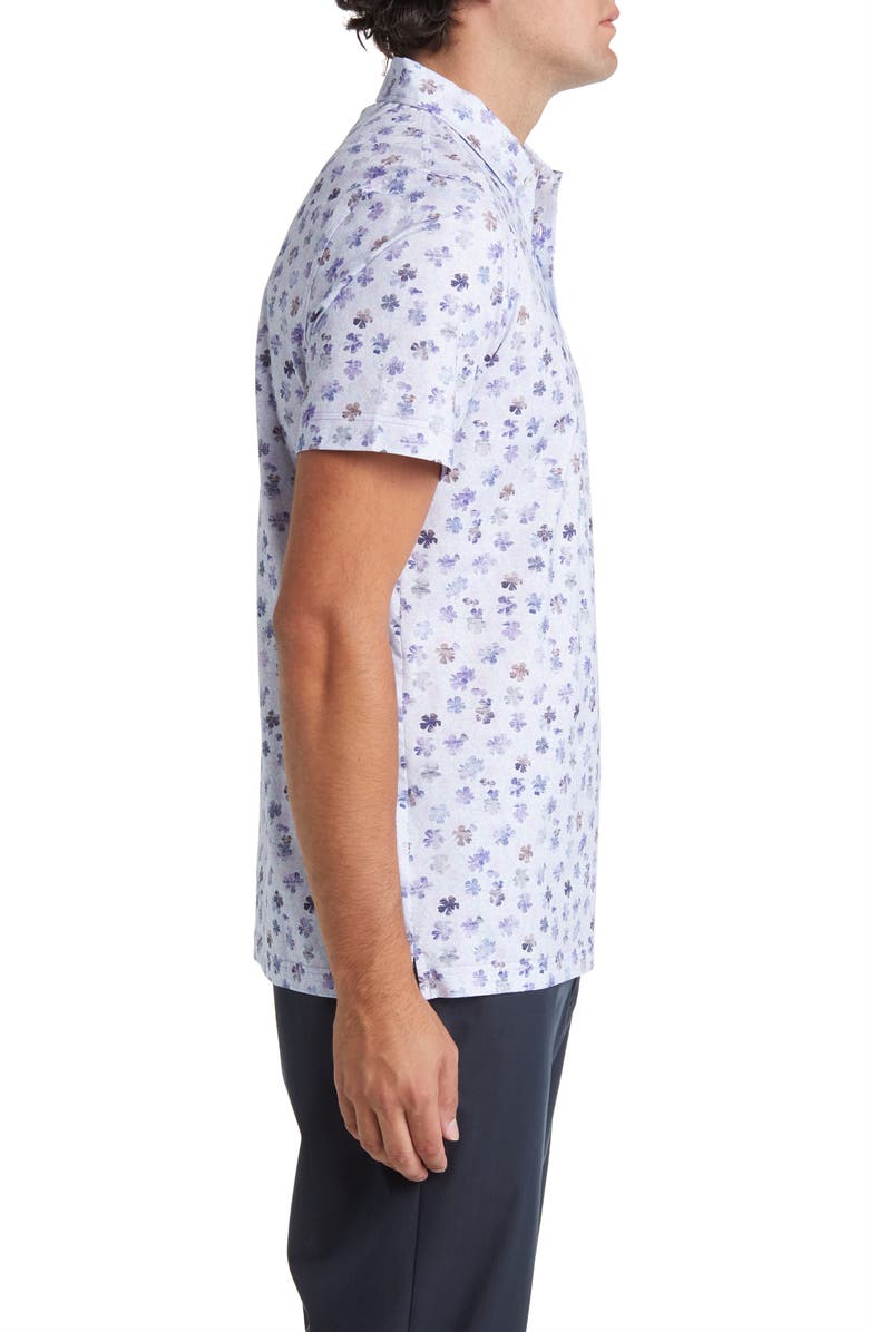 Bugatchi Victor OoohCotton<sup>®</sup> Print Polo, Alternate, color, Lavender