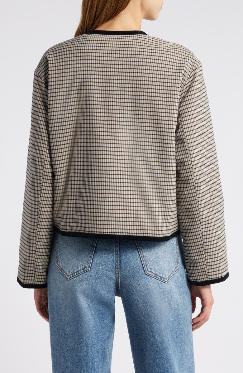 Rails Nota Minicheck Jacket, Alternate, color, Ice Taupe Minicheck