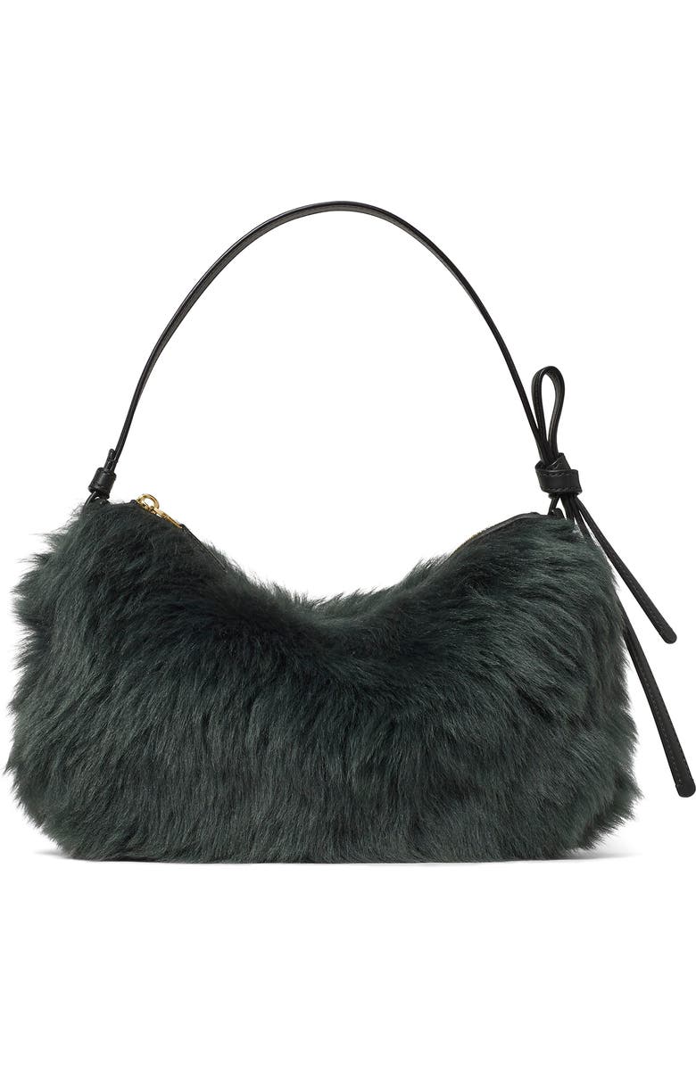 Kate Spade New York loop genuine shearling shoulder bag, Main, color,