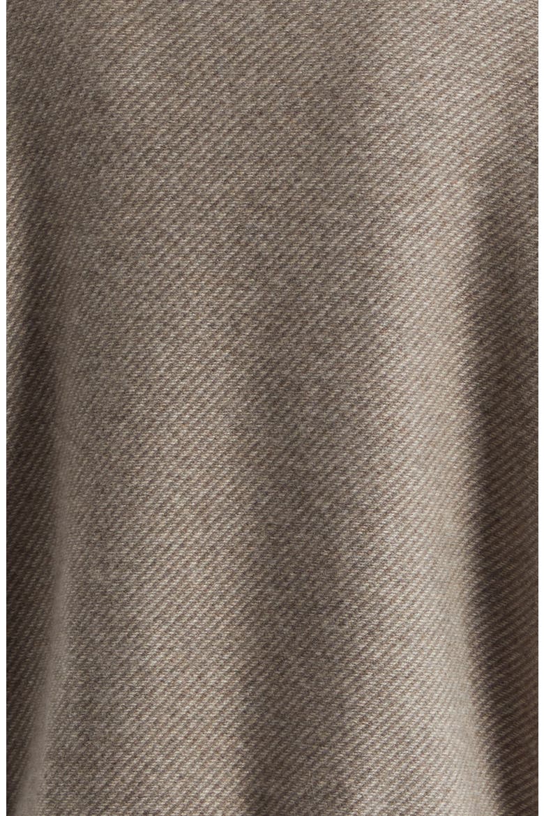 Reel Cashmere Quarter Zip Sweater, Alternate, color, HEATHER/ PEBBLE