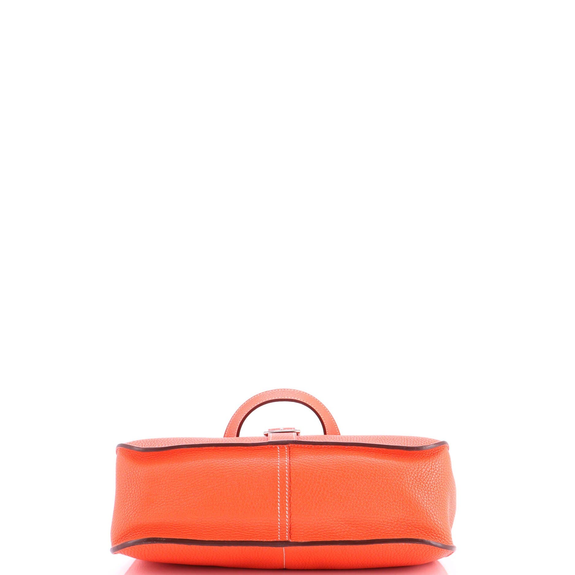 Pre-Owned Hermes Halzan Bag Clemence 31, Alternate, color, Orange Poppy