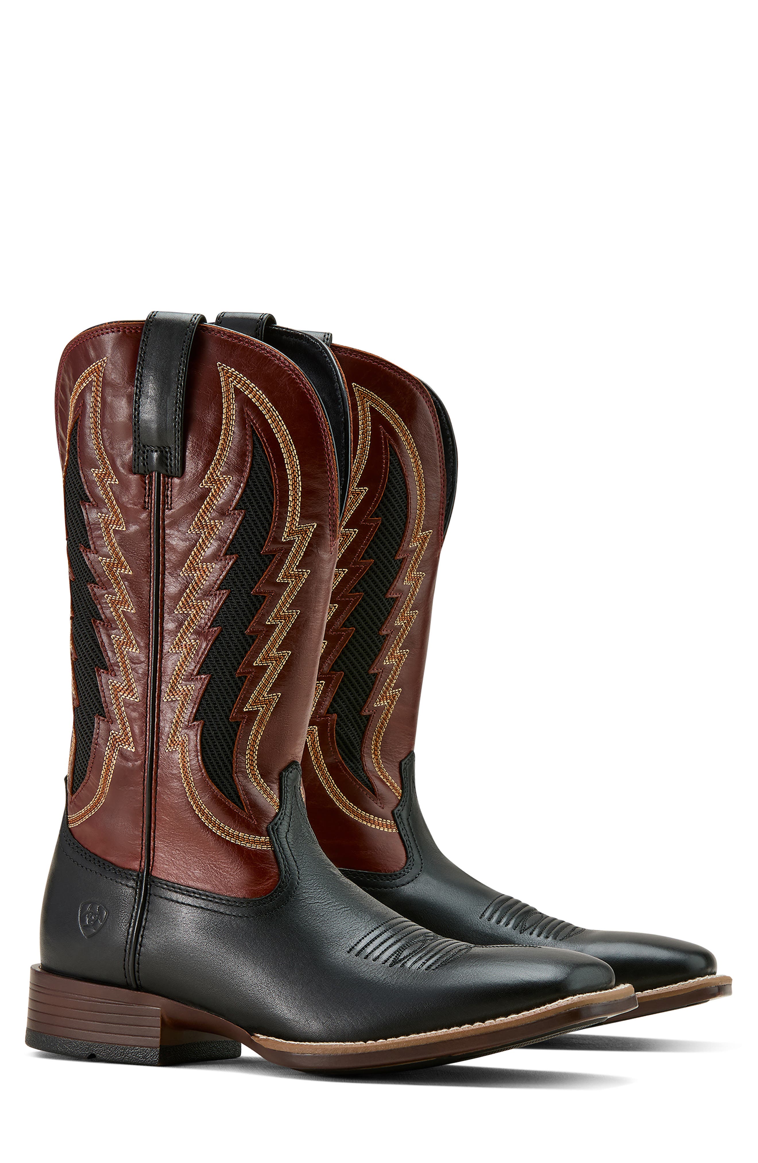Ariat Dakota VentTEK Western Boot, Alternate, color, Supple Black/ Cinnamon