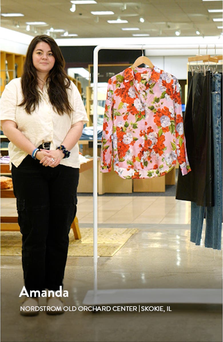 Tyler Floral Silk Button-Up Shirt, sales video thumbnail