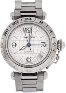 Pre-Owned Cartier Pasha C GMT Automatic Watch Stainless Steel 35