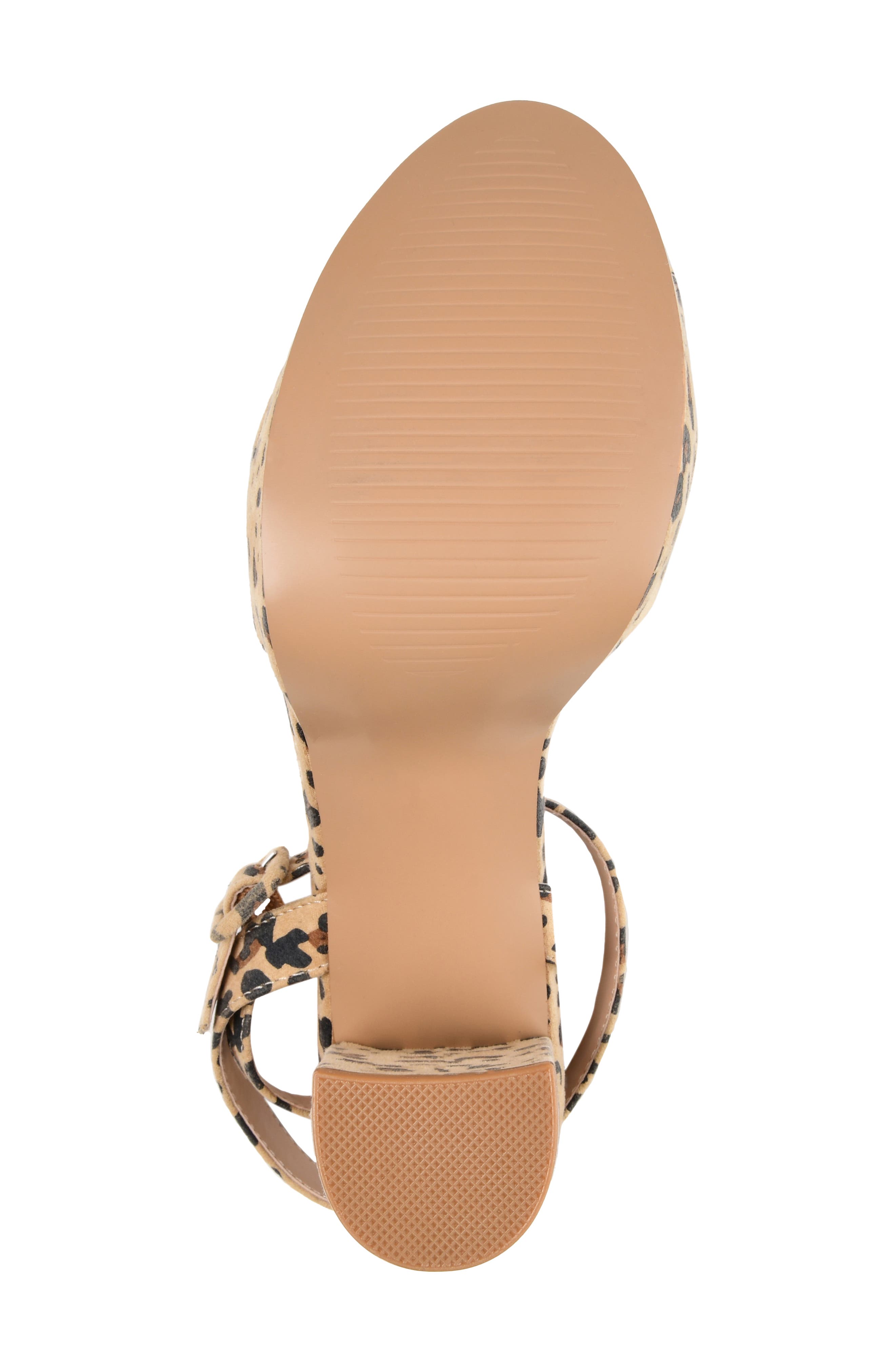 Journee Collection JOURNEE Nairri Platform Sandal, Alternate, color, Leopard