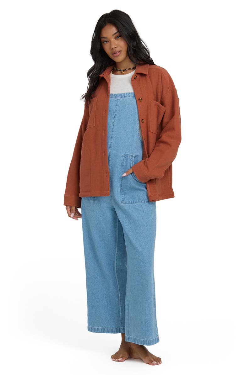 Billabong After Time Oversize Shacket, Alternate, color, Sedona