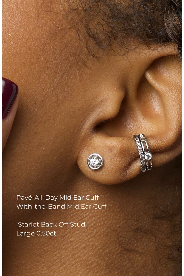 Pavé-All-Day Ear Cuff, Alternate, color, Yellow Gold