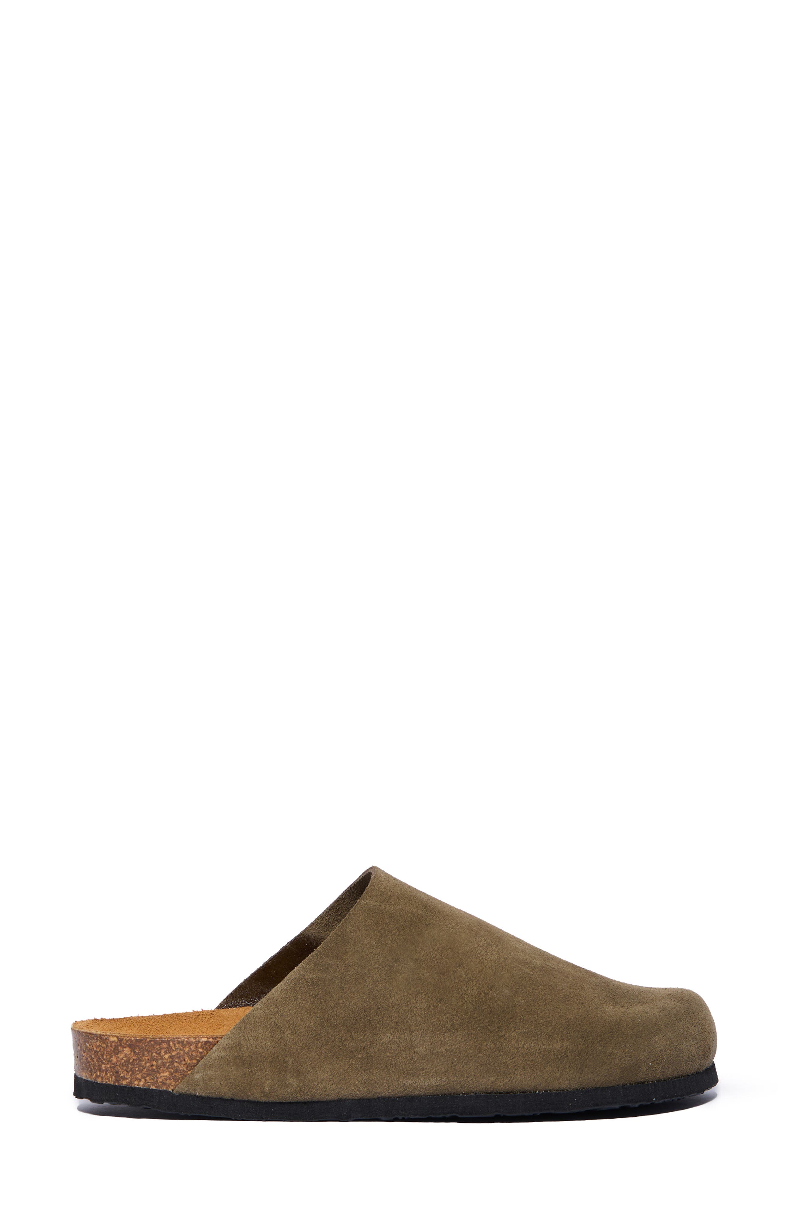Brooke Clog, Alternate, color, GREEN SUEDE