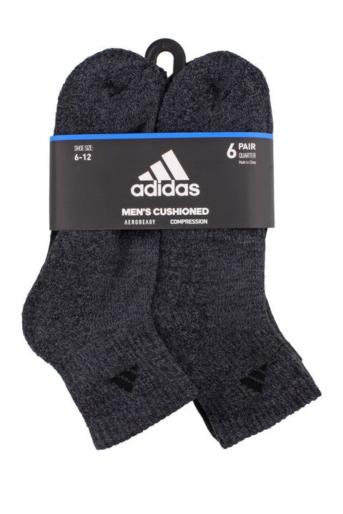 Athletic Cushioned Quarter Crew Socks - Pack of 6