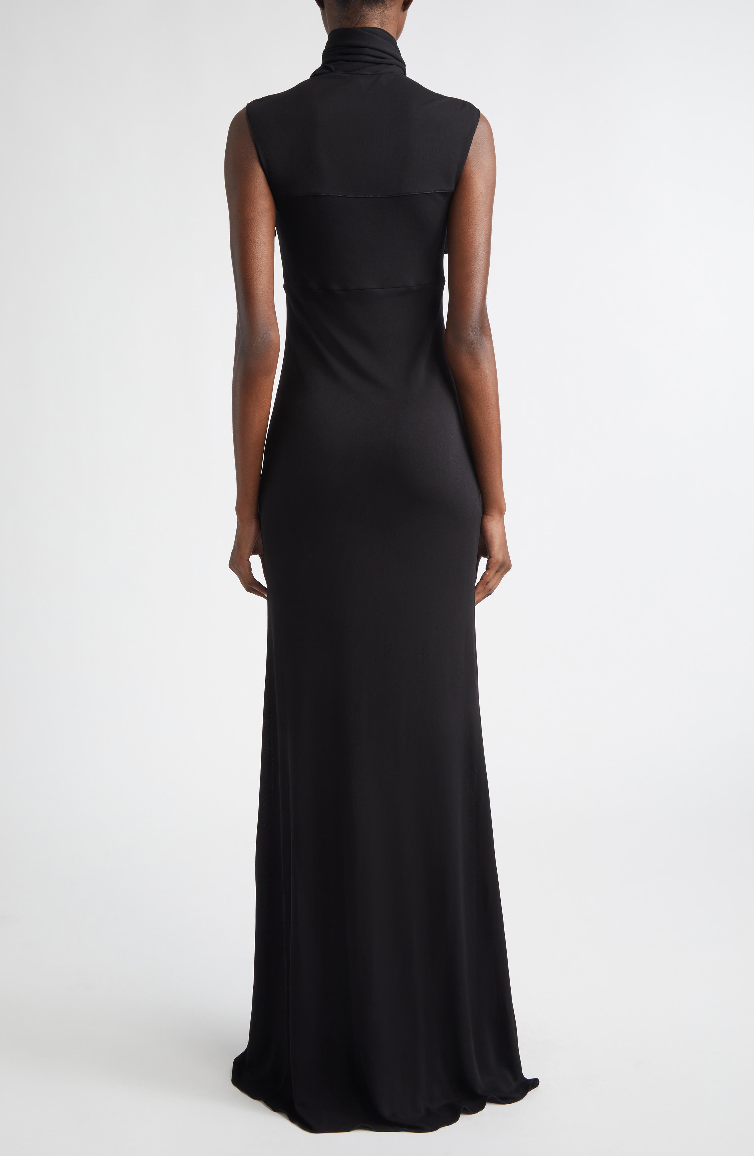 Bow Detail Fluid Jersey Dress - image 2