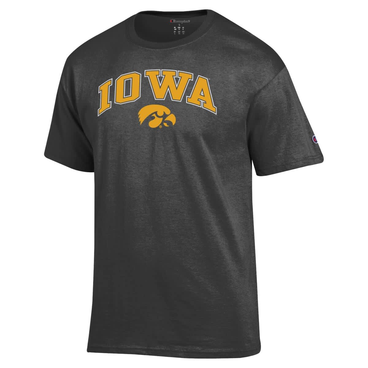 Champion Men's Champion Charcoal Iowa Hawkeyes Arch Over Logo T-Shirt ...