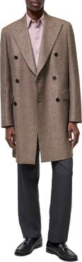 Burberry Wool Linen Blend Denbury Tailored Coat