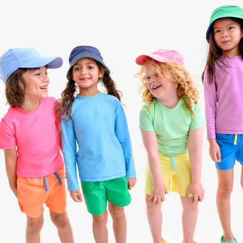 Primary Kids Swim Trunk In Bright Lilac