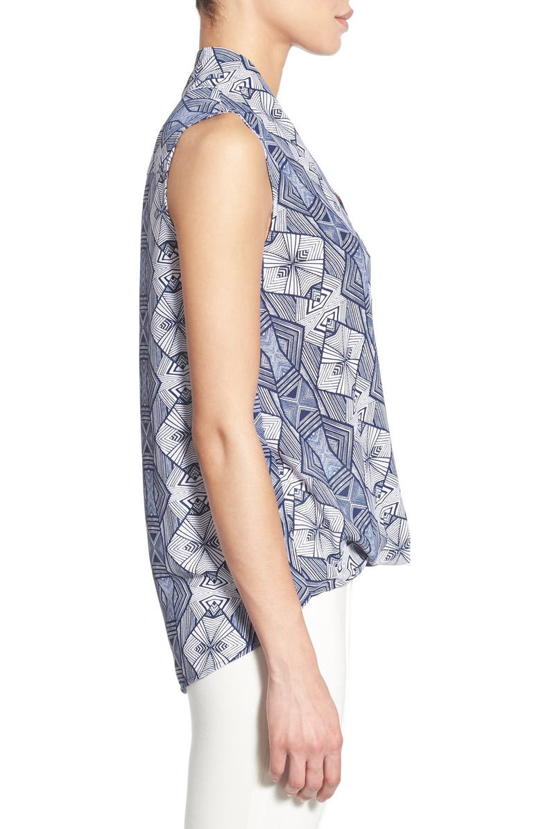 Pleione Sleeveless Faux Wrap Blouse, Alternate, color, 