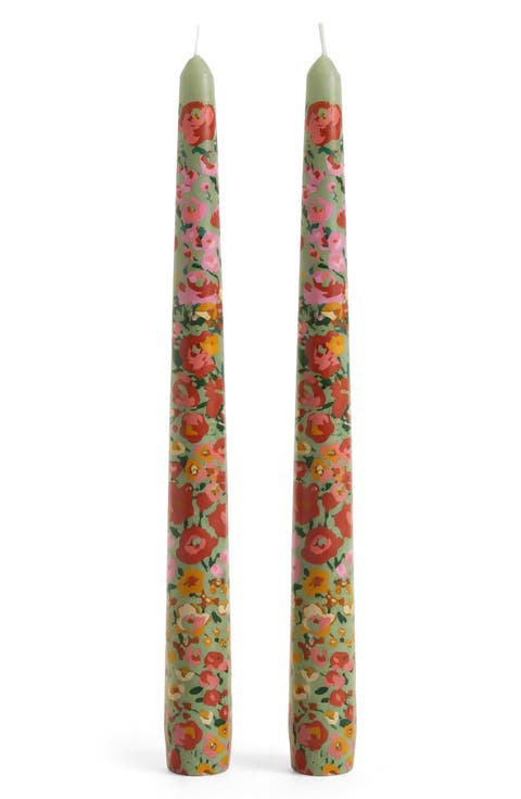 Tiny Bouquet Set of 2 Taper Candles