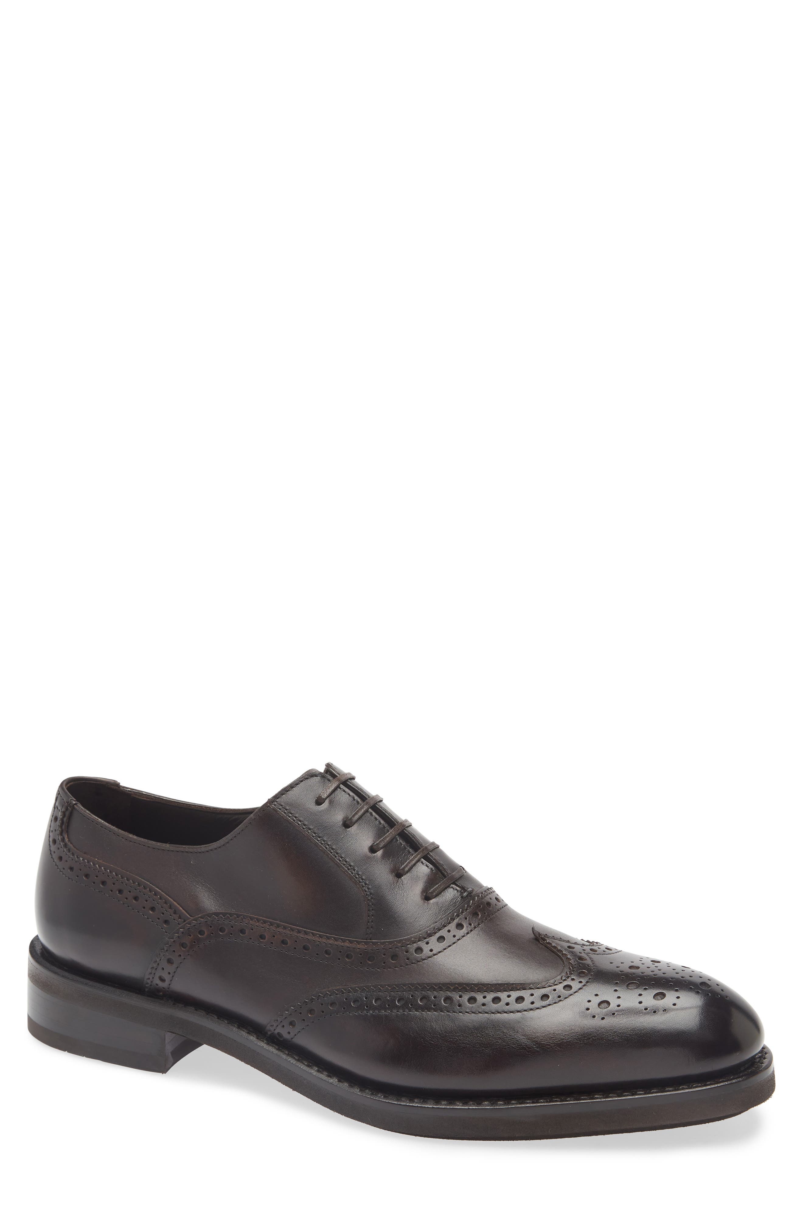FERRAGAMO Baltimora Wingtip Oxford, Main, color, T. Moro
