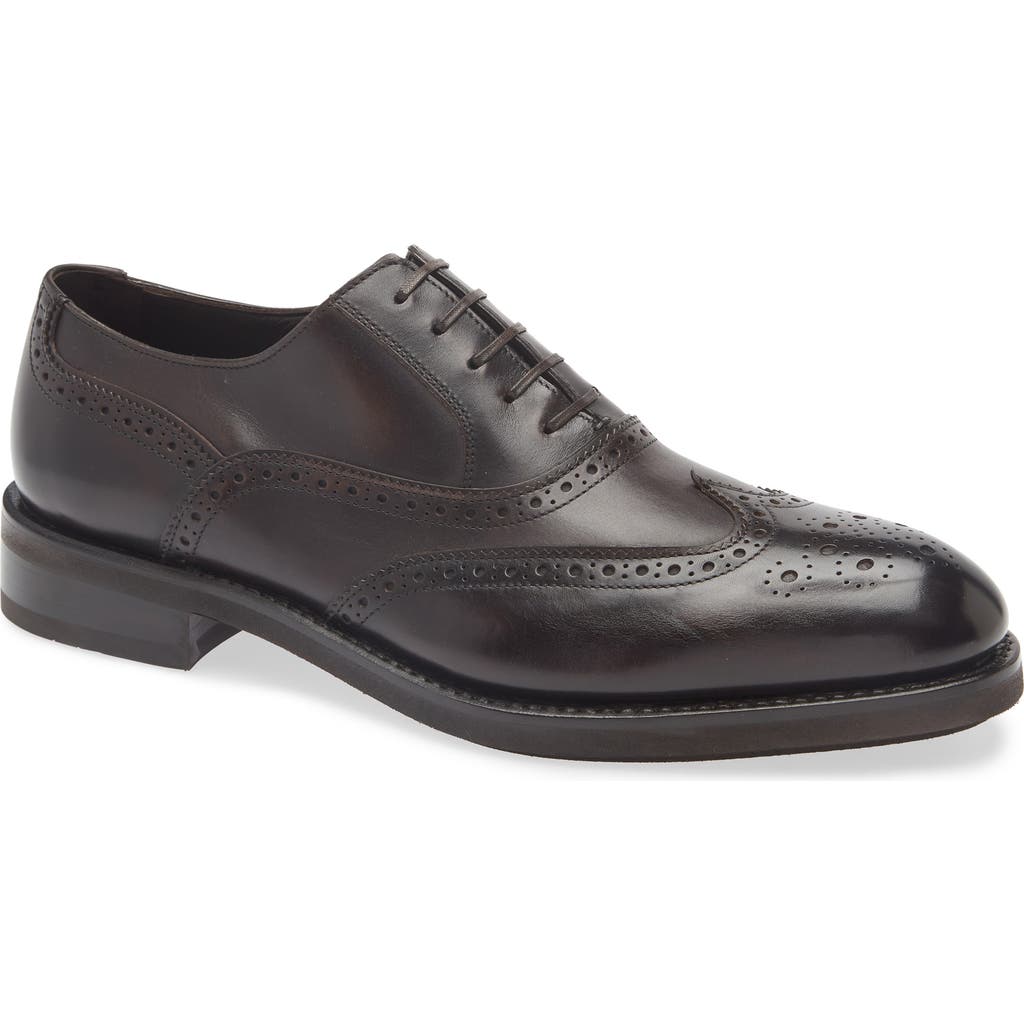 Ferragamo Gancini Leather Oxford Shoes In Black