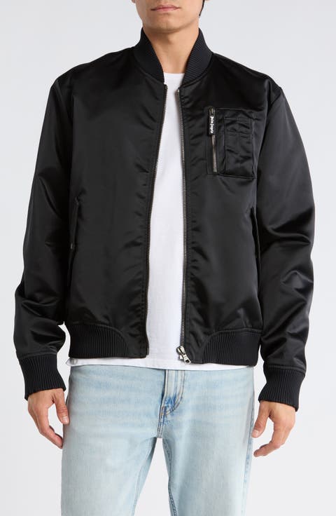Curved Logo Bomber Jacket