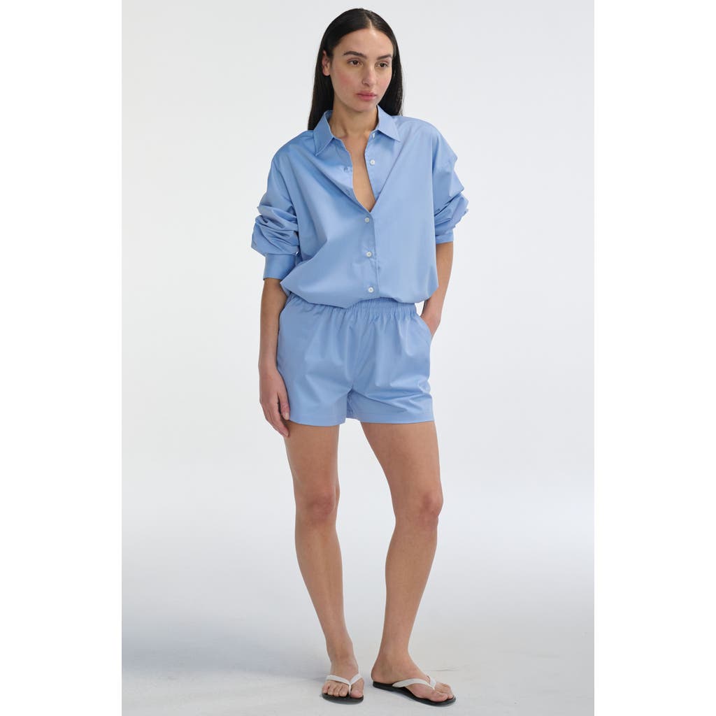 Almina Concept Boxer Cotton Shorts in Periwinkle Blue  product