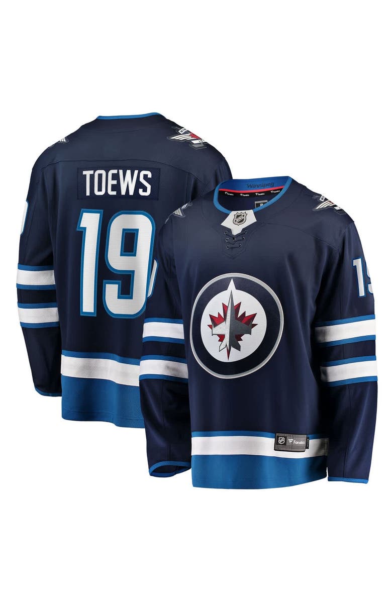 FANATICS Men's Fanatics Jonathan Toews Navy Winnipeg Jets Home Breakaway Jersey, Main, color, Navy