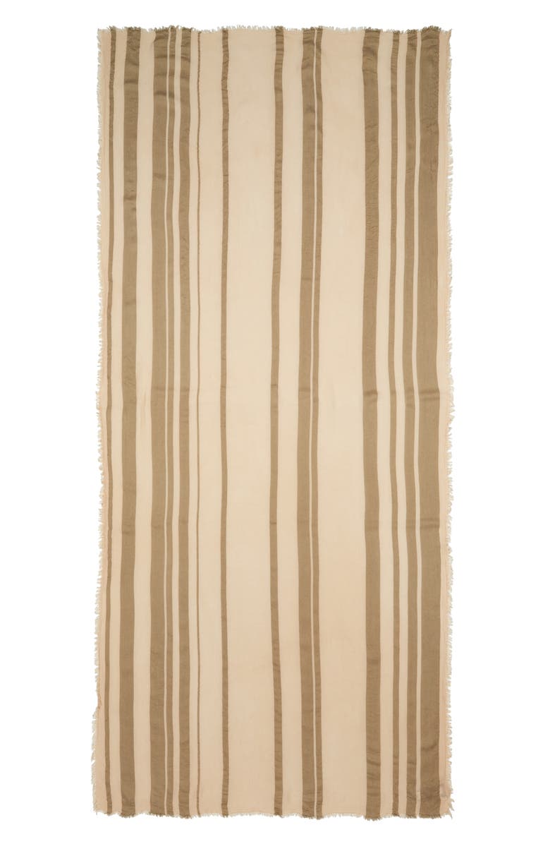 Nordstrom Sheer Stripe Pareo Wrap, Alternate, color, Olive Covert