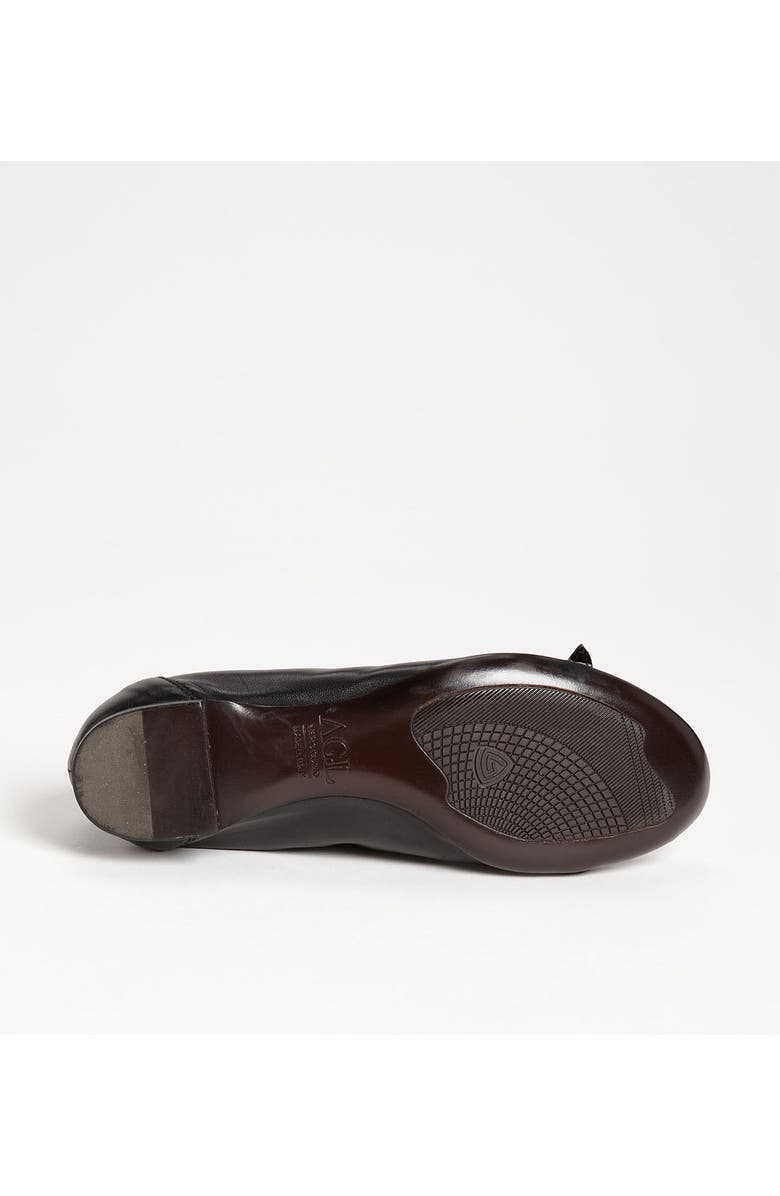 AGL Cap Toe Ballerina Flat, Alternate, color, Black/ Gold