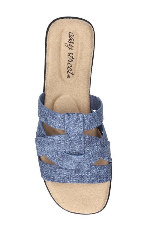 Shop Easy Street Lakeport Slide Sandal In Denim