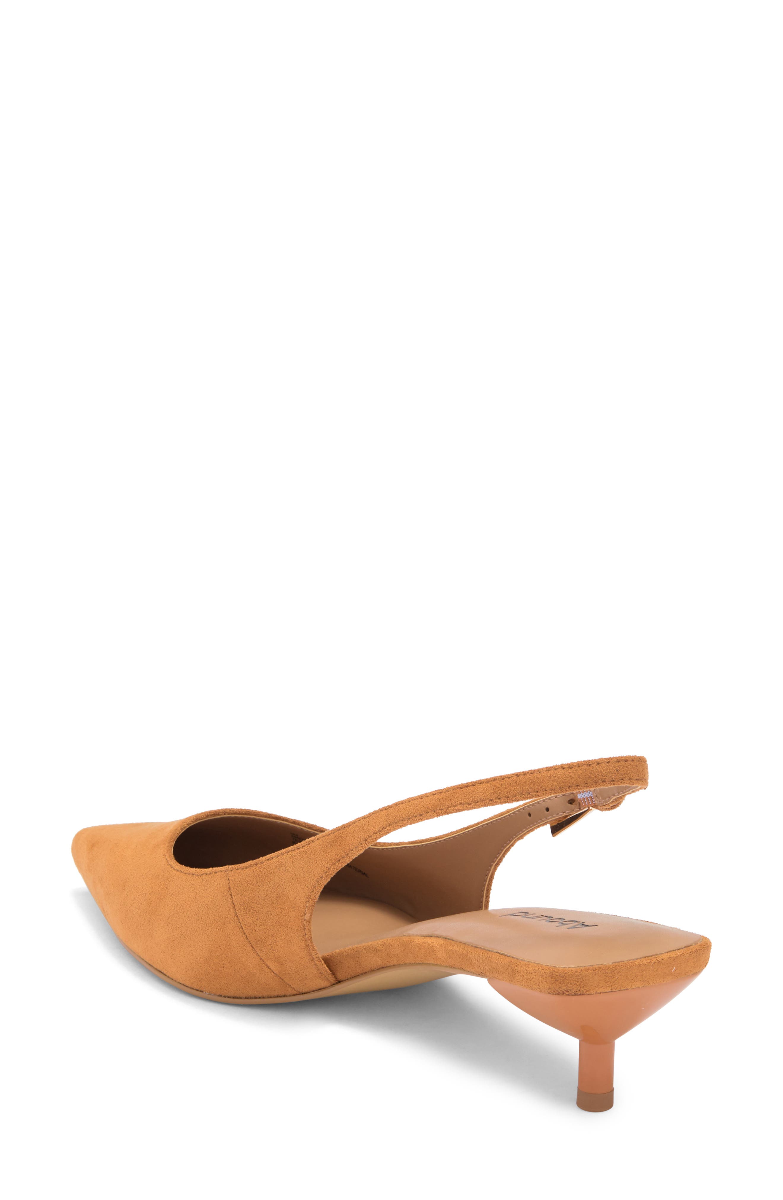 Lidia Slingback Kitten Heel Pump, Alternate, color, TAN PECAN