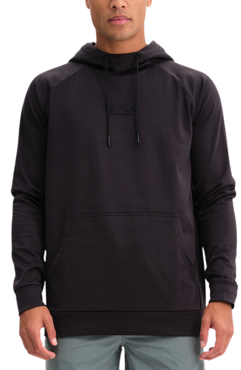 Reflo Lapter Performance Hoodie, Main, color, Caviar
